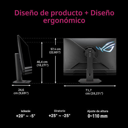 ASUS ROG Strix 32'' 4K 2160P HDR Monitor (XG32UCG) 4K 160Hz/FHD 320Hz 0.3ms IPS HDMI 2.1