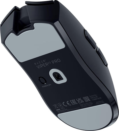 Razer Viper V3 Pro Hyperspeed/Hyperpolling 8K 54g Inalambrico 35K DPI Negro Gaming Mouse
