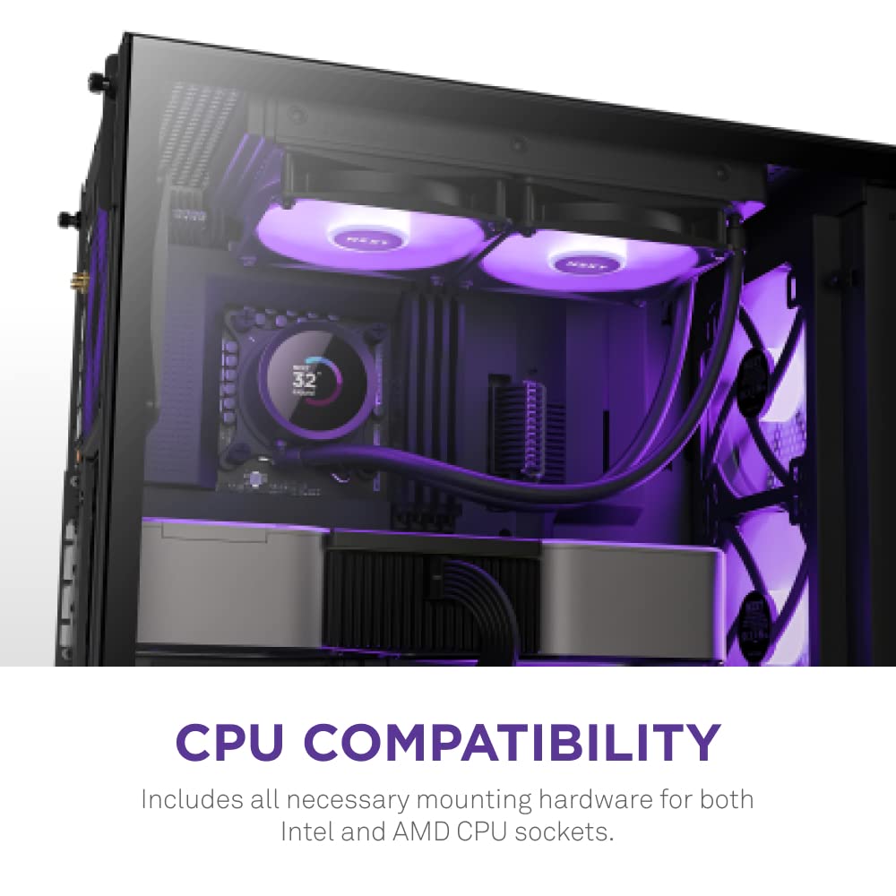 NZXT Kraken 240 RGB 240mm AIO Con Pantalla AM4, AM5, LGA 1700/1200