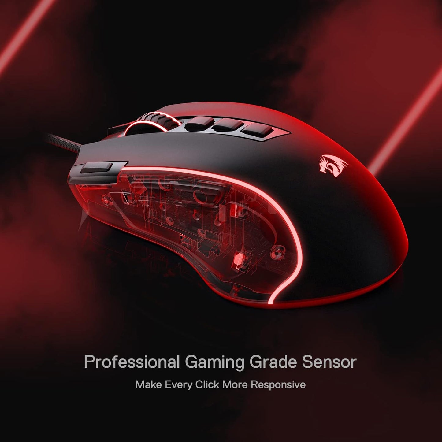 Redragon M612 Predator RGB 8000 DPI Alambrico Negro