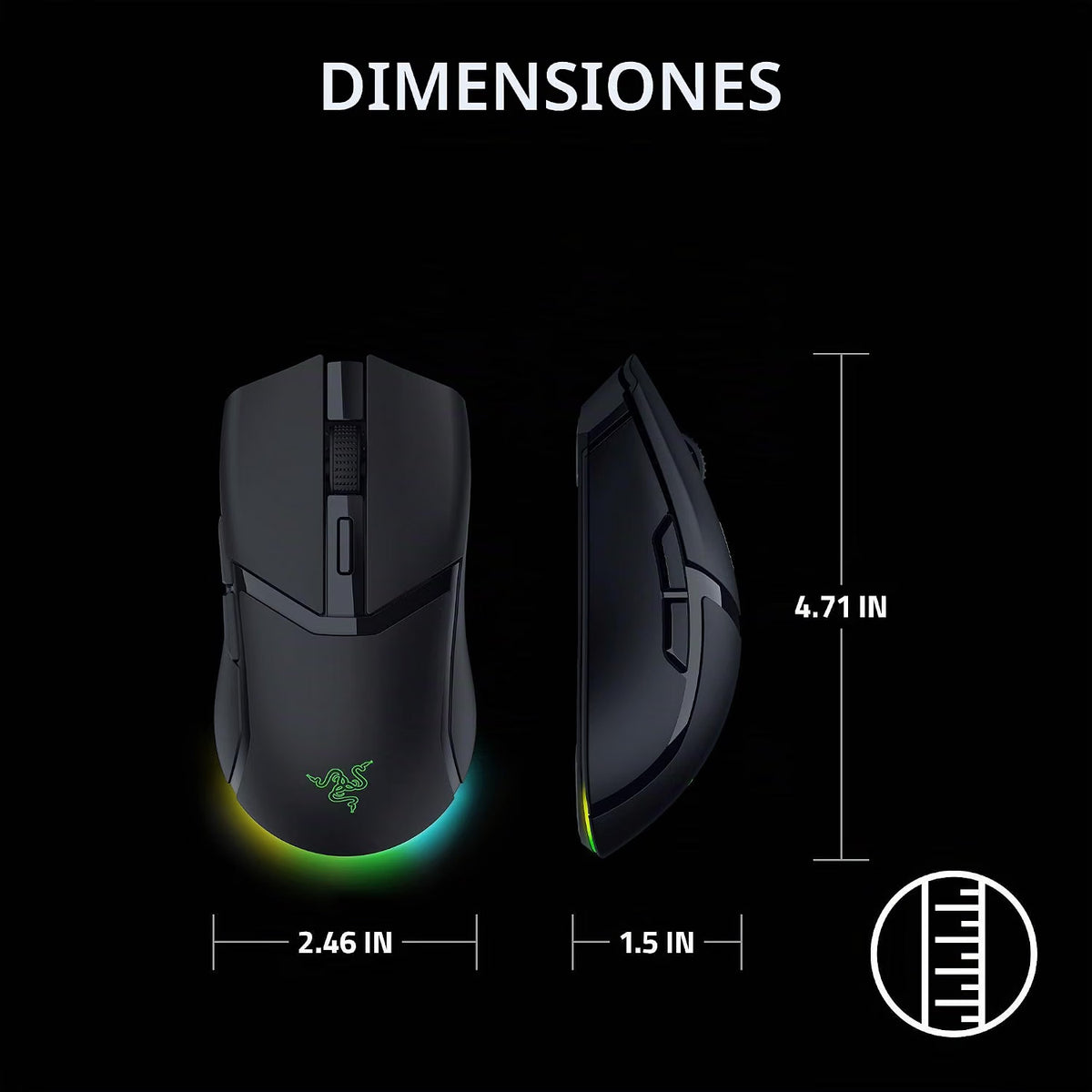 Razer Cobra Hyperspeed Inalambrico 26K DPI Negro Gaming Mouse