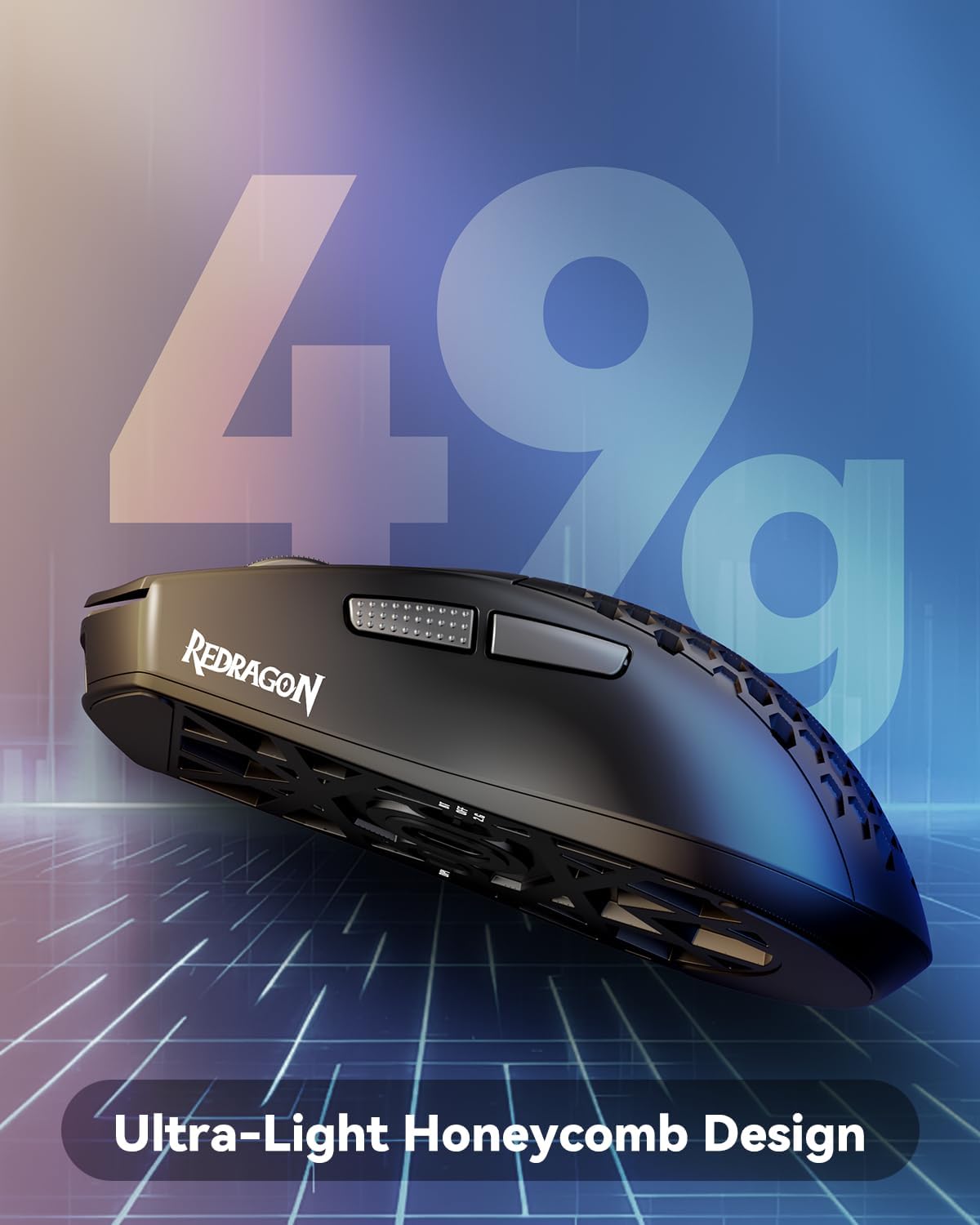 Redragon M725 Honeycomb Shell Inalambrico Gaming Mouse 49g 10000 DPI