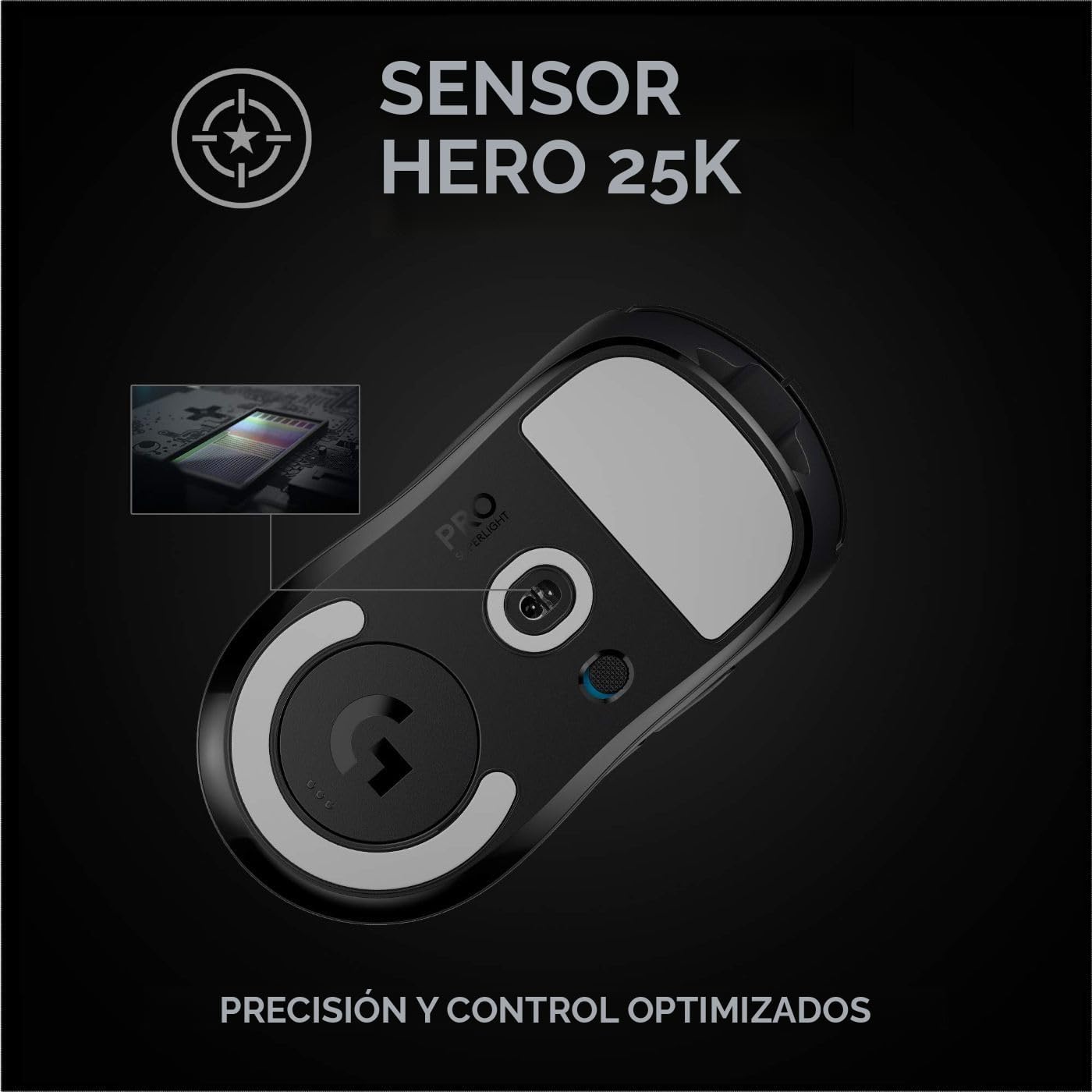Logitech G PRO X SUPERLIGHT Lightspeed Inalambrico Mouse 25K DPI