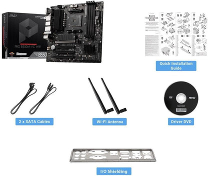 MSI PRO B550M-VC Wifi Pro Series AM4 DDR4