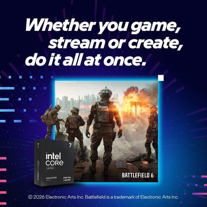 Intel Core Ultra 5 250KF Plus 18 Cores (6 P-Cores + 12 E-Cores) 5.3 GHz