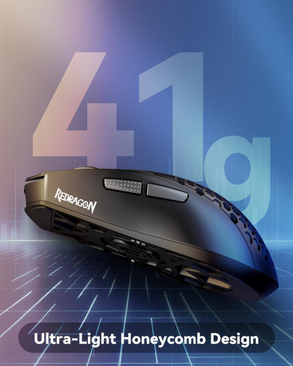 Redragon M617 Honeycomb Shell Alambrico USB Gaming Mouse 41g 10000 DPI
