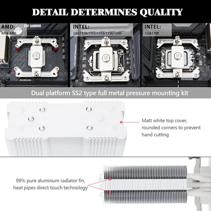 Thermalright Assasin 120 ARGB Blanco Air Cooler
