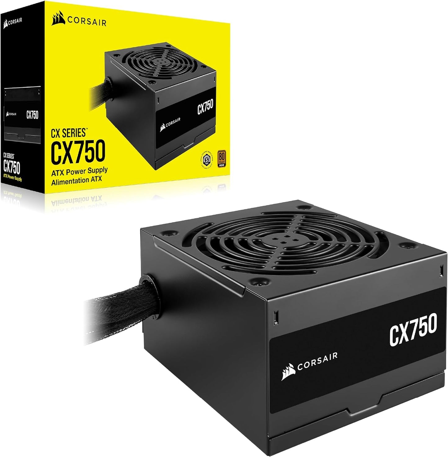 CORSAIR CX750 POWERSUPPLY 750W NO MODULAR 80 BRONZE PLUS