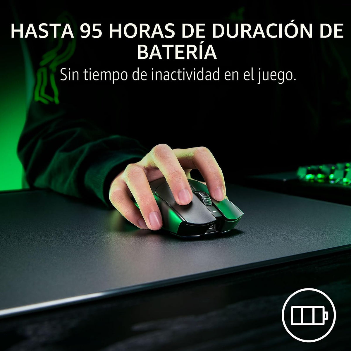 Razer Viper V3 Pro Hyperspeed/Hyperpolling 8K 54g Inalambrico 35K DPI Negro Gaming Mouse