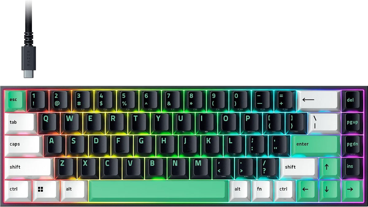 Razer Reclusa X RGB USB Teclado Mecanico 65% Orange Switch