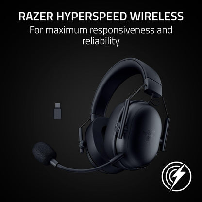 Razer Blackshark V3 Hyperspeed Inalambrico + Bluetooh (PC, Playstation, Switch, Android, iOS) Negro