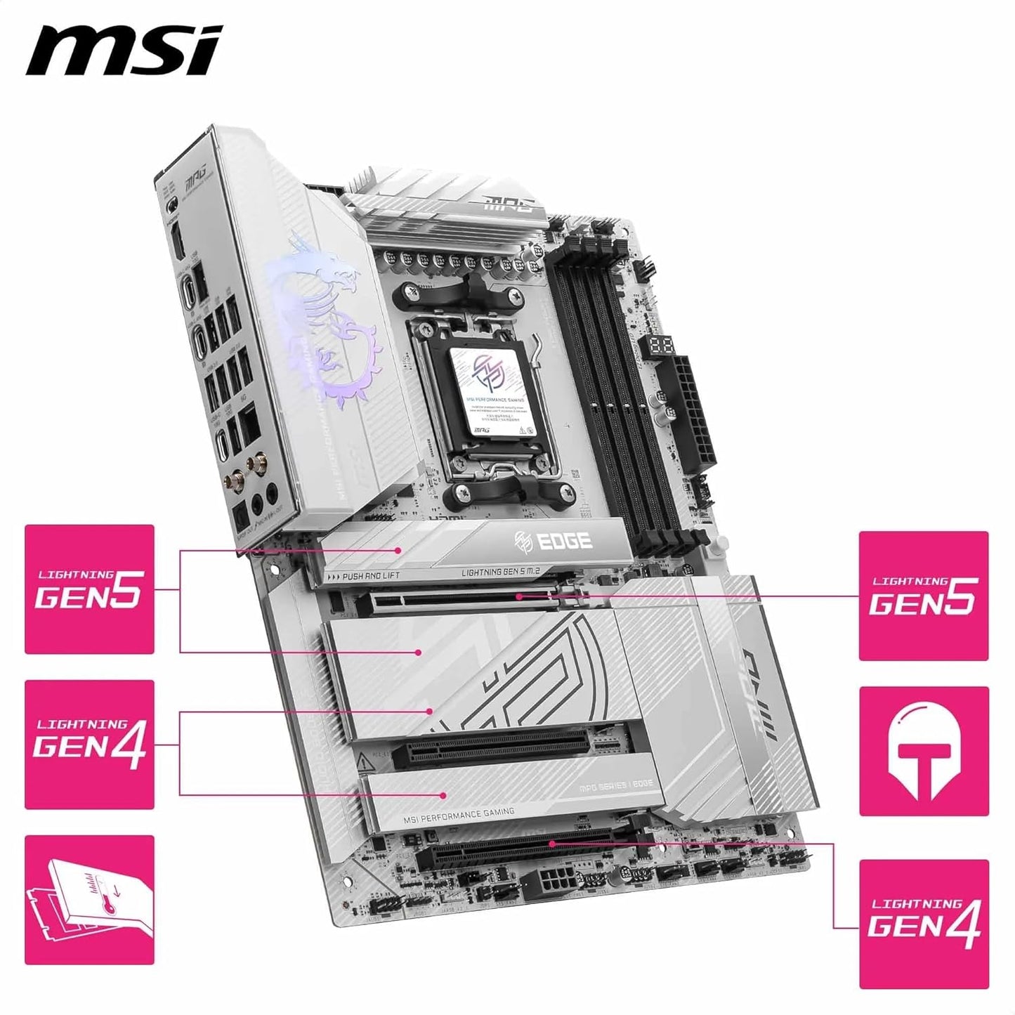 MSI X870E Edge Ti WIFI7 AM5 DDR5