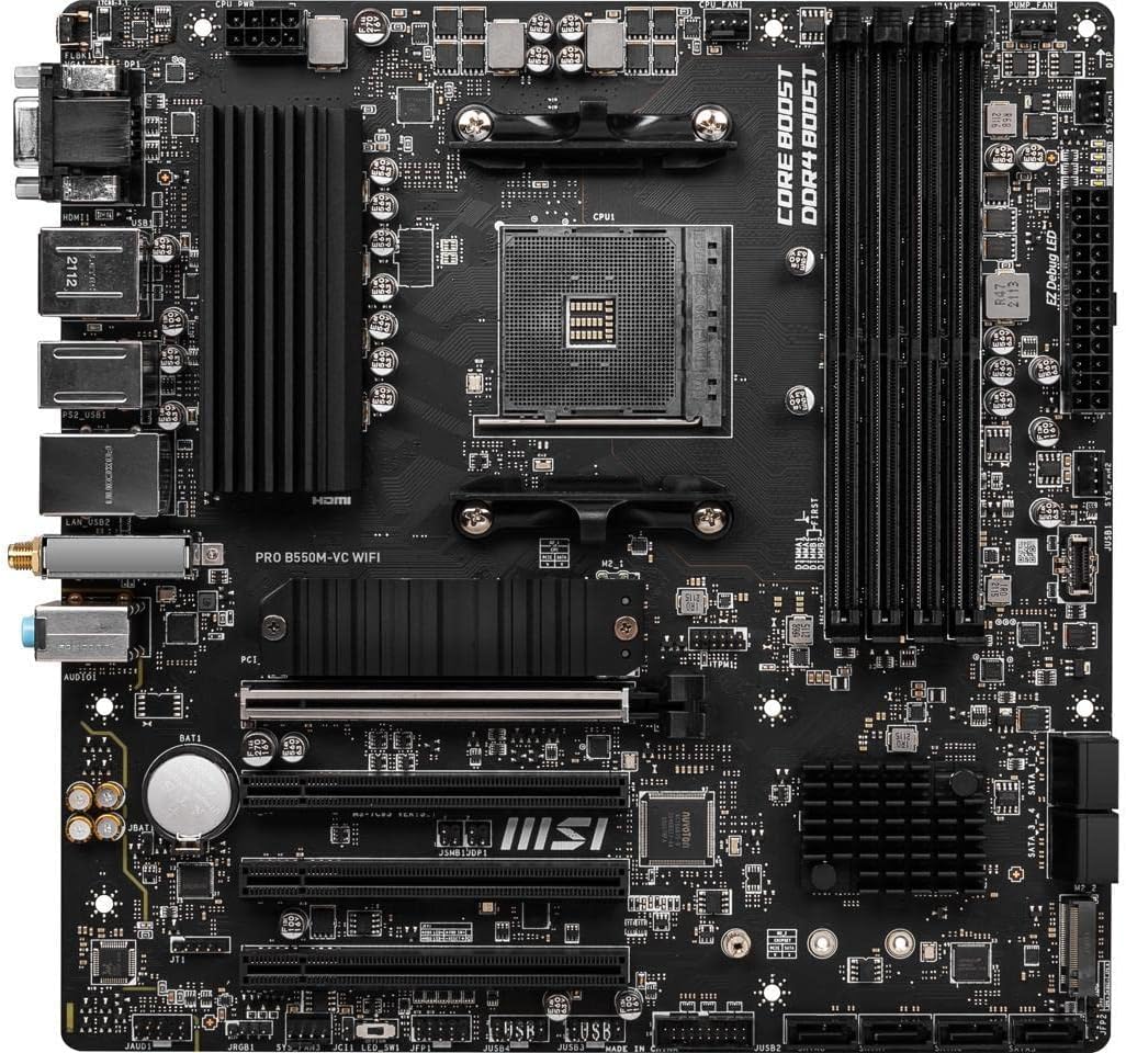 MSI PRO B550M-VC Wifi Pro Series AM4 DDR4