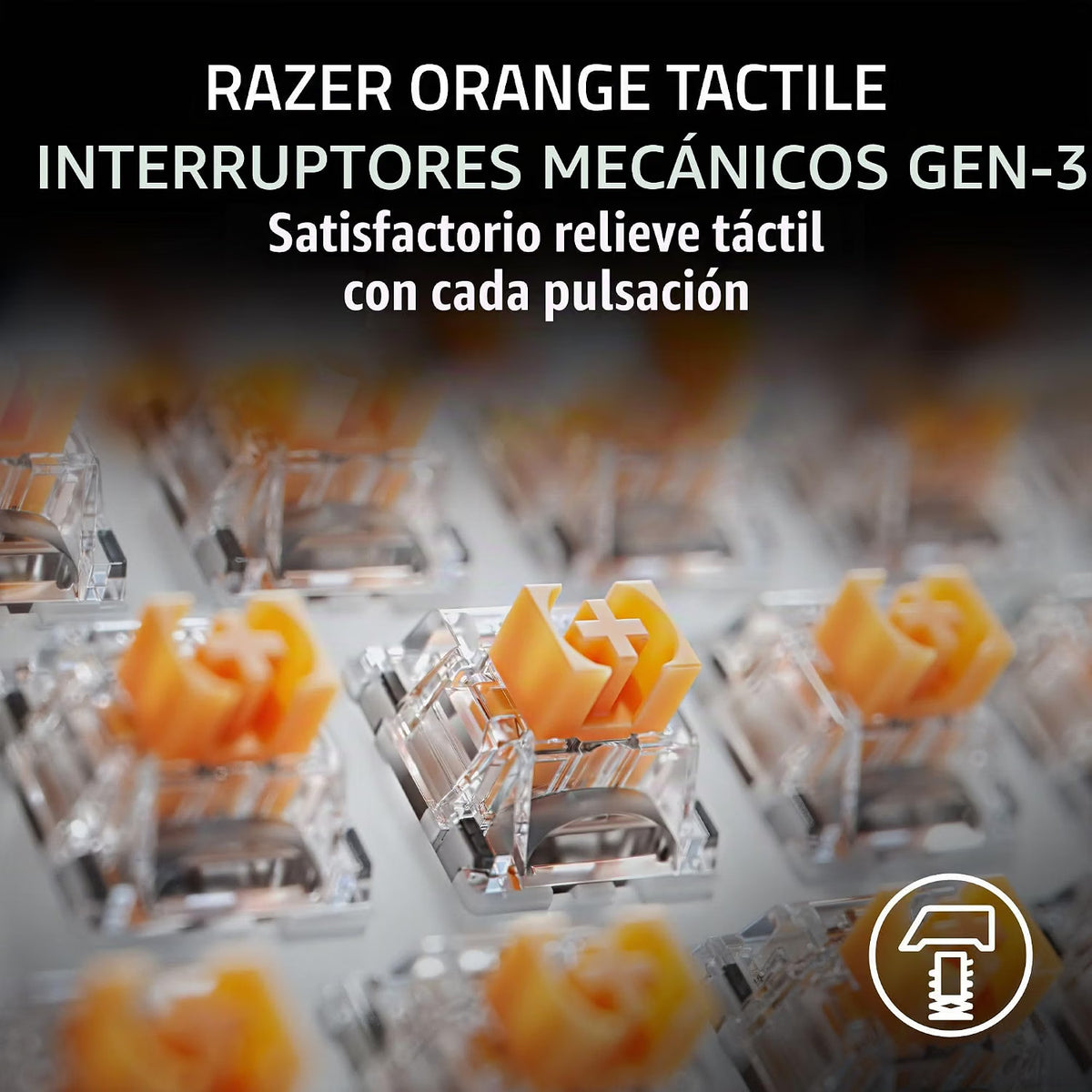 Razer Reclusa X RGB USB Teclado Mecanico 65% Orange Switch