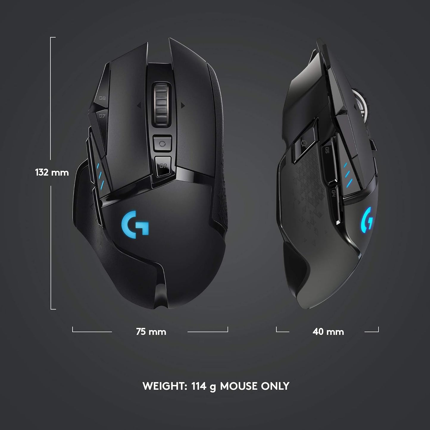 Logitech G502 Lightspeed Inalambrico Mouse 25K DPI RGB