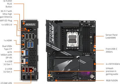 Gigabyte X870 AORUS ELITE AM5 DDR5 ATX WiFi 7