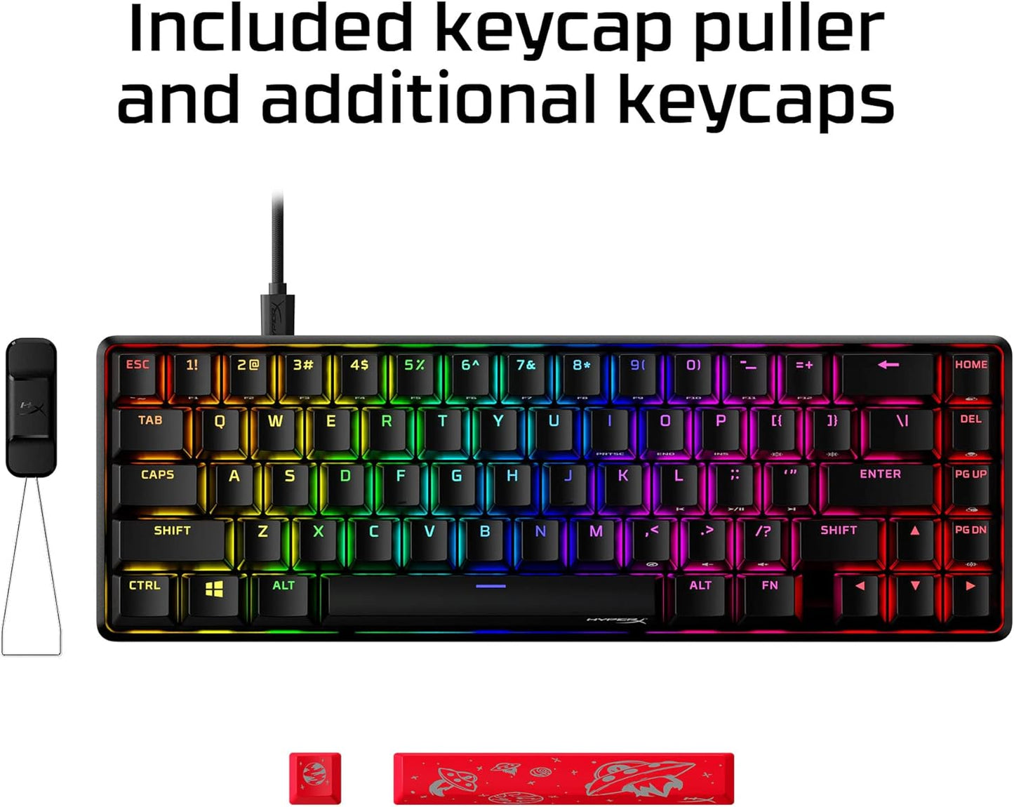 HyperX Alloy Origins 65 RGB USB-Cable Teclado Mecanico 65%