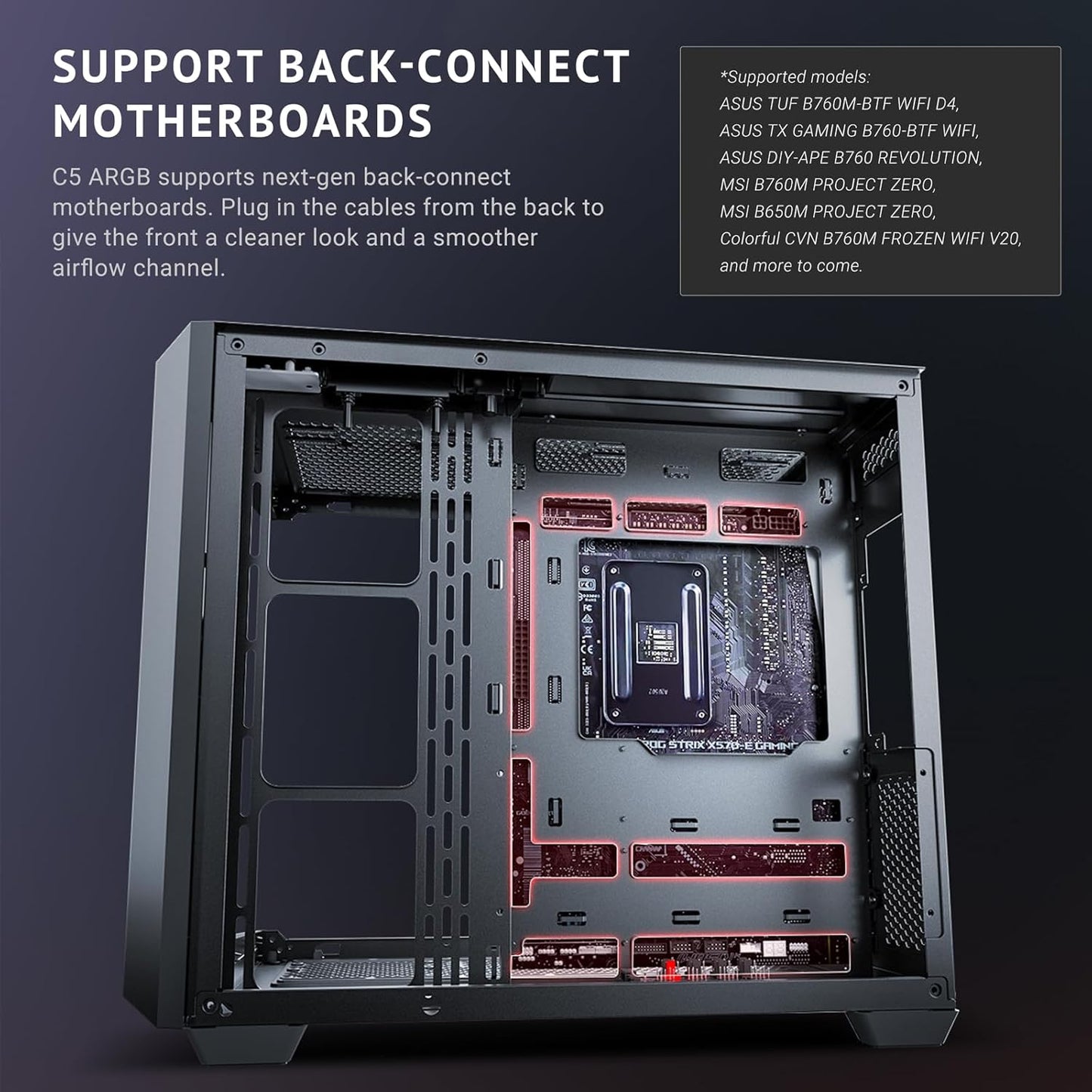 ANTEC C5 ARGB Black Mid-Tower Gaming Case ATX