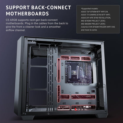 ANTEC C5 ARGB Black Mid-Tower Gaming Case ATX