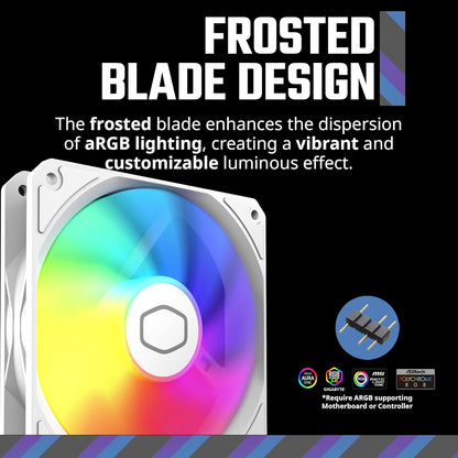 Cooler Master 240 Core II RGB Blanco 240mm AIO Cooler AM4, AM5, LGA 1700/1200