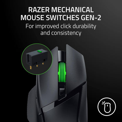 Razer Basilisk V3 Hyperspeed Inalambrico 18K DPI Negro Gaming Mouse