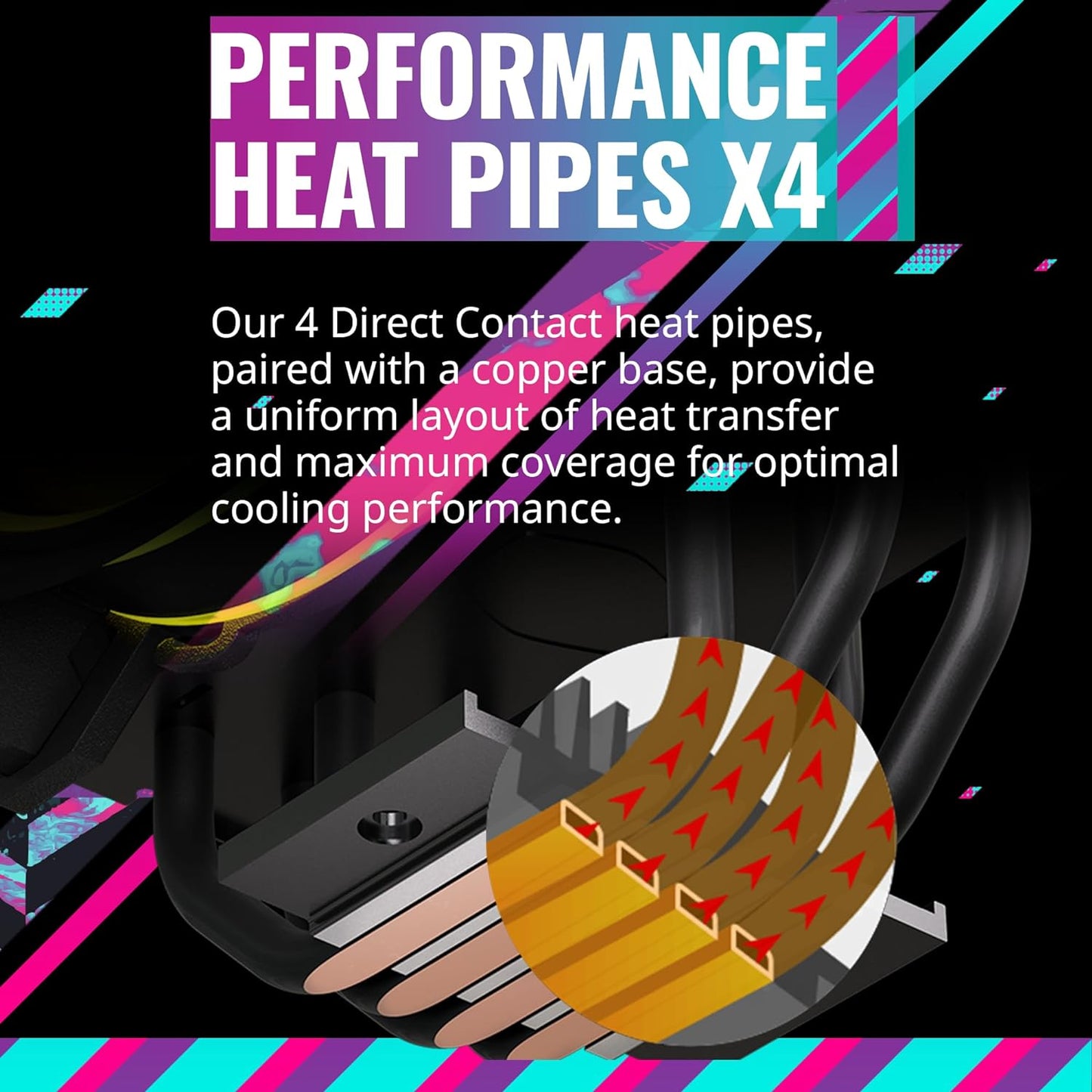 Cooler Master Hyper 212 Halo Black CPU Air Cooler AMD AM4/AM5 y Intel LGA 1700/1200
