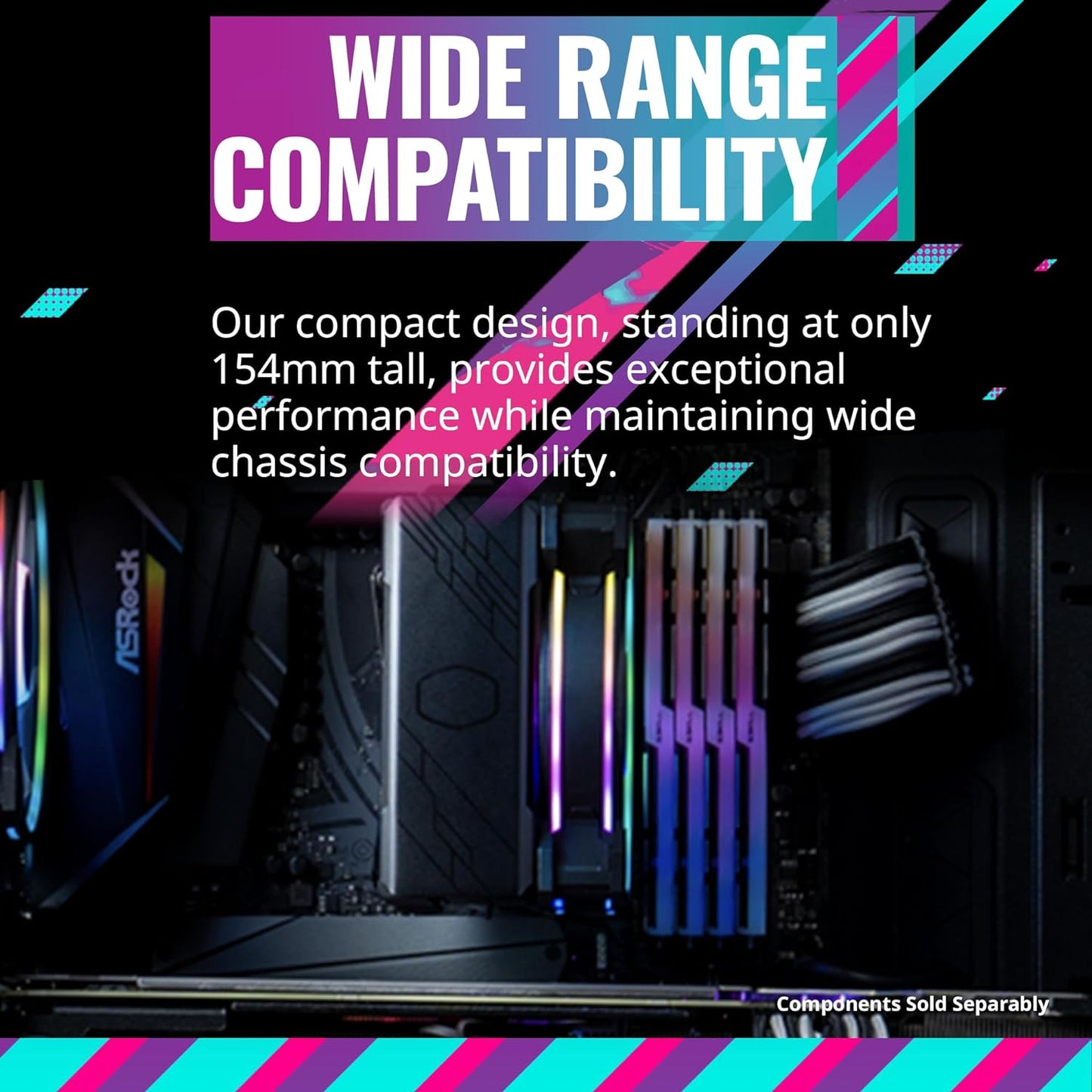 Cooler Master Hyper 212 Halo Black CPU Air Cooler AMD AM4/AM5 y Intel LGA 1700/1200