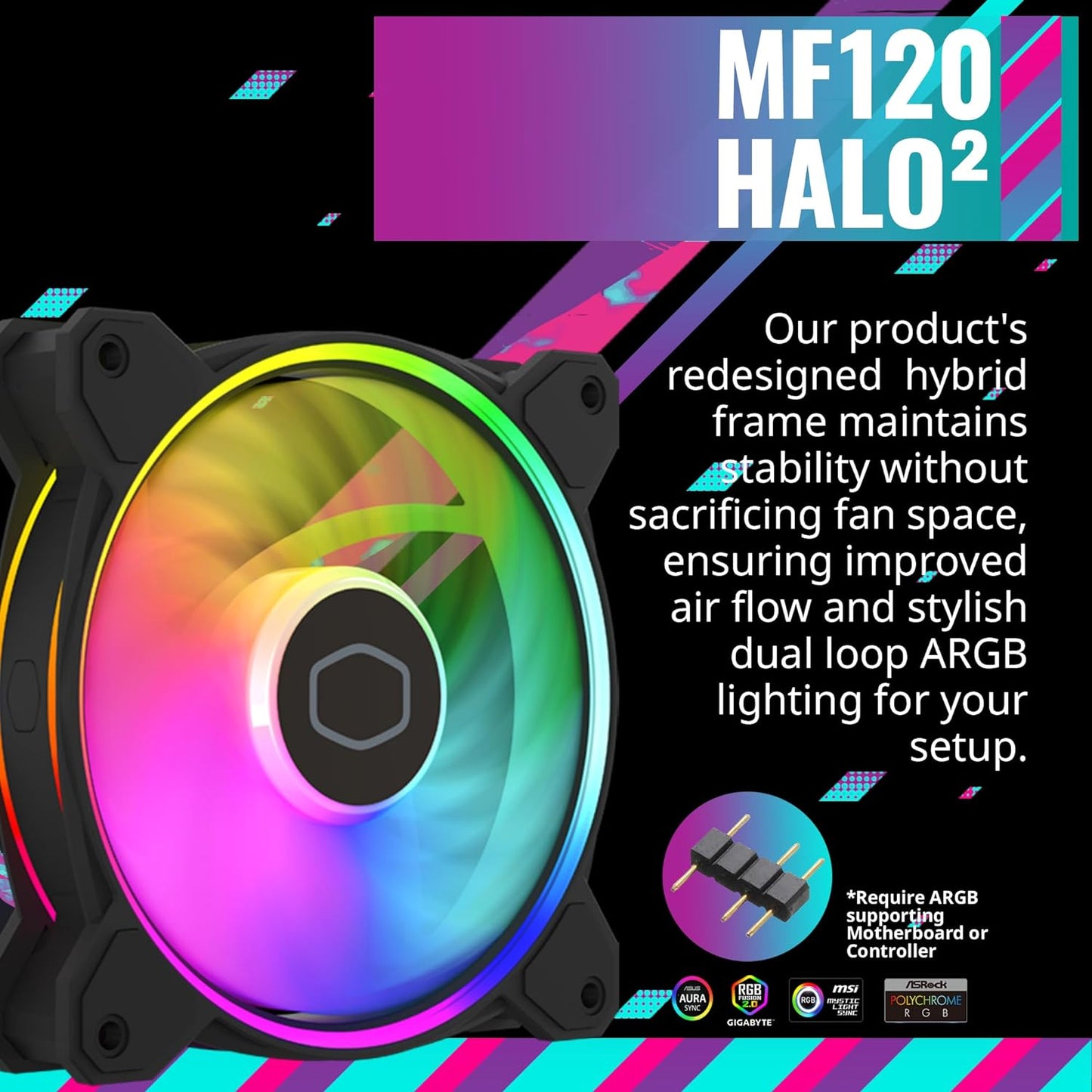 Cooler Master Hyper 212 Halo Black CPU Air Cooler AMD AM4/AM5 y Intel LGA 1700/1200