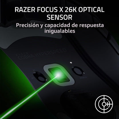 Razer Cobra Hyperspeed Inalambrico 26K DPI Negro Gaming Mouse