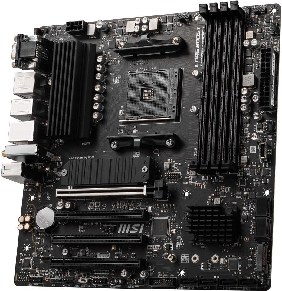 MSI PRO B550M-VC Wifi Pro Series AM4 DDR4