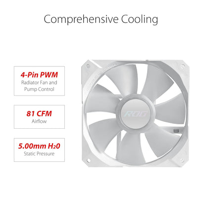 ASUS ROG Strix LC II 240 ARGB White Edition AIO Cooler AM4/AM5 - LGA 1700/1200
