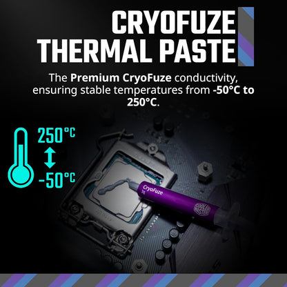Cooler Master Hyper 212 Pro Halo Black CPU Air Cooler AM4/AM5 y Intel LGA 1700/1200