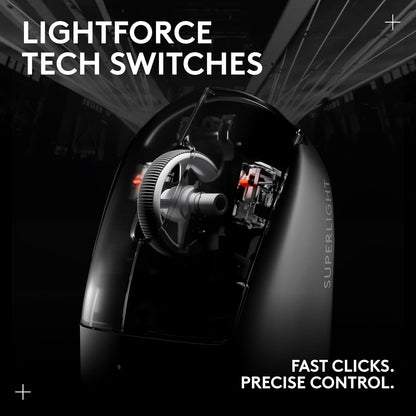 Logitech G PRO X SUPERLIGHT 2 Lightspeed Inalambrico Mouse 44K DPI 60g 8kHz