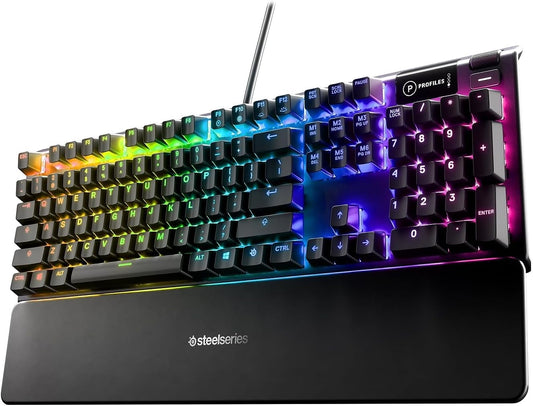 SteelSeries Apex 5 RGB USB Teclado Mecanico Blue Switch con Pantalla OLED