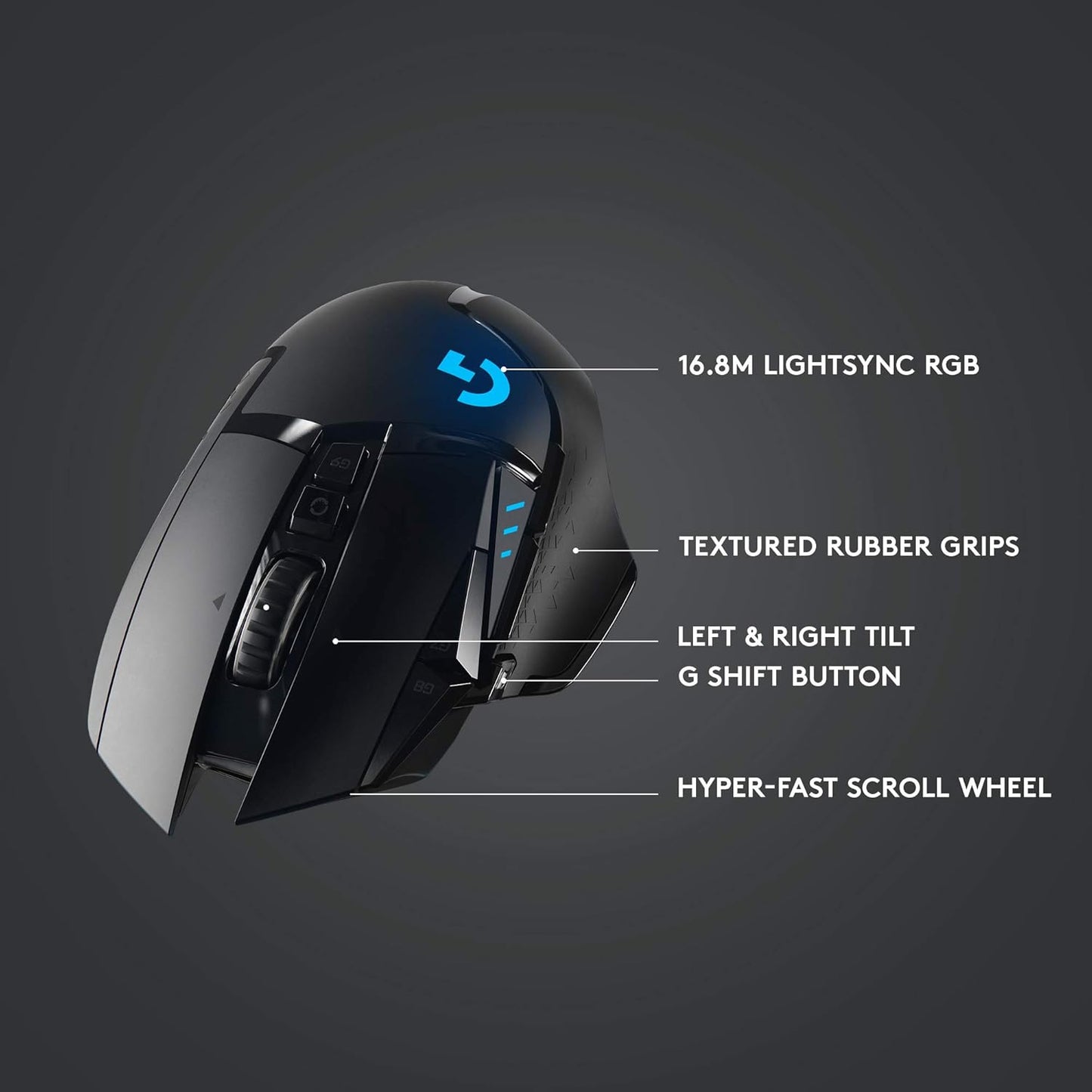 Logitech G502 Lightspeed Inalambrico Mouse 25K DPI RGB