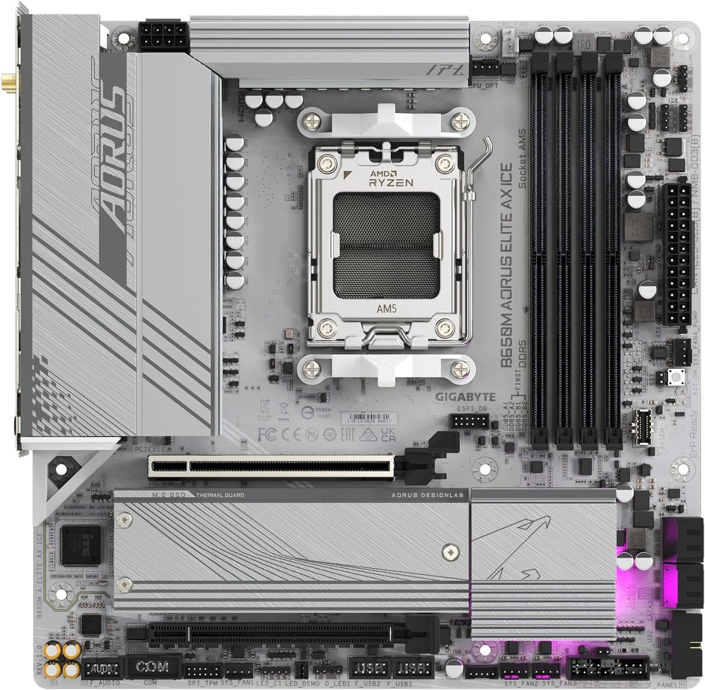 Gigabyte B650M AORUS Elite AX ICE AM5 DDR5 Micro-ATX