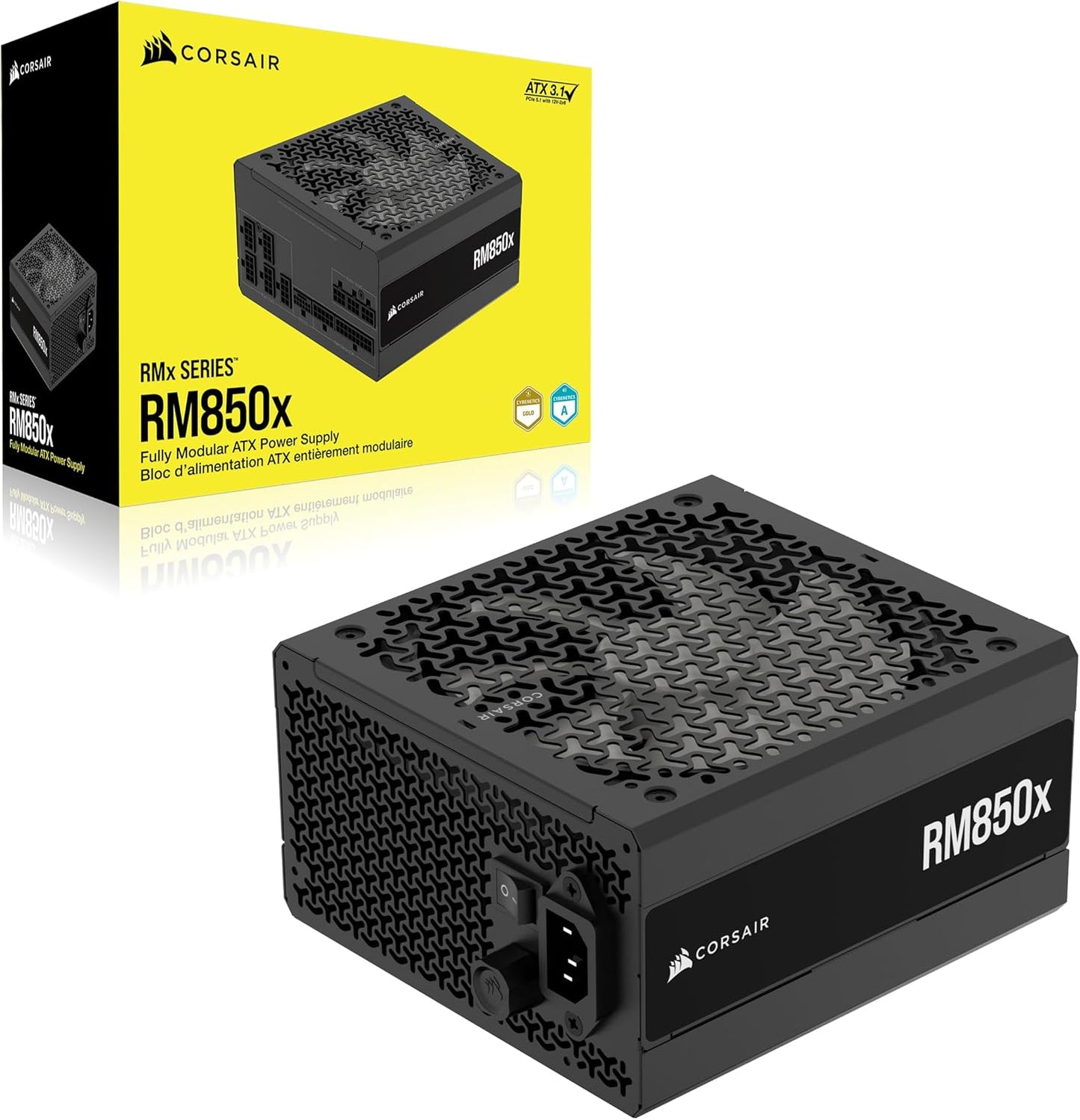 CORSAIR RM850x 2025 POWERSUPPLY 850W MODULAR 80 GOLD PLUS