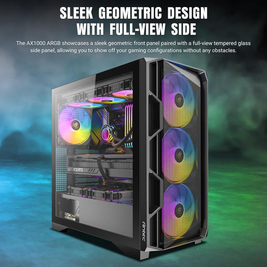 ANTEC AX1000-ARGB Negro Mid-Tower Gaming Case ATX