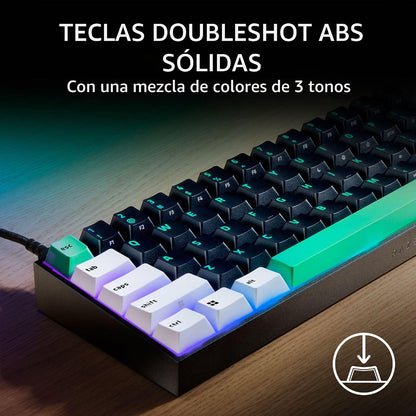 Razer Reclusa X RGB USB Teclado Mecanico 65% Orange Switch