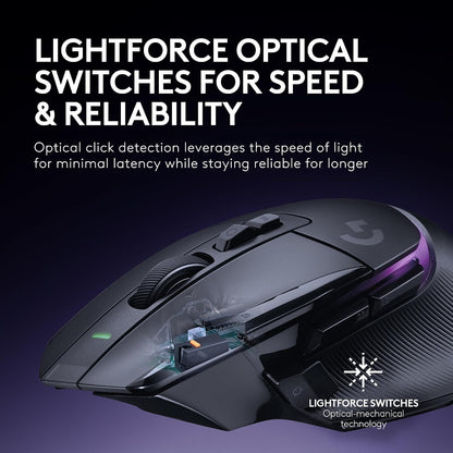 Logitech G502 X Plus Inalambrico Mouse 25K DPI RGB