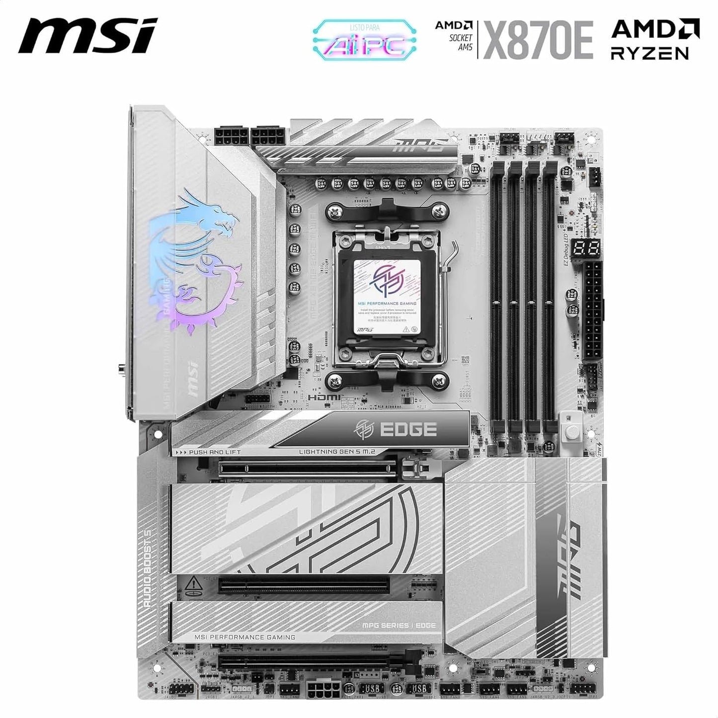MSI X870E Edge Ti WIFI7 AM5 DDR5
