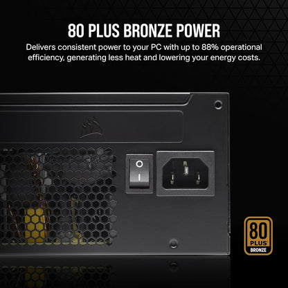CORSAIR CX650 POWERSUPPLY 650W NO MODULAR 80 BRONZE PLUS