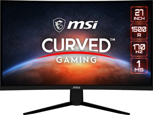 MSI G273CQ Curvo 27'' 2560 x 1440 (QHD) (2K), VA, 170Hz, FreeSync, HDR