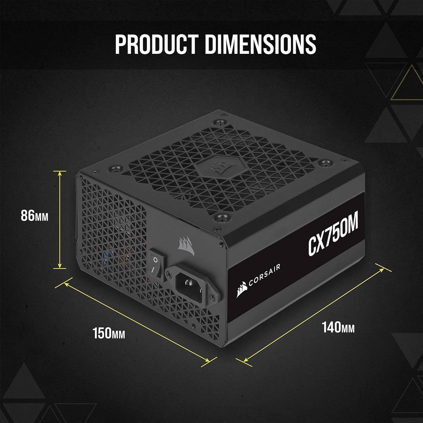 CORSAIR CX750M POWERSUPPLY 750W SEMI-MODULAR 80 BRONZE PLUS