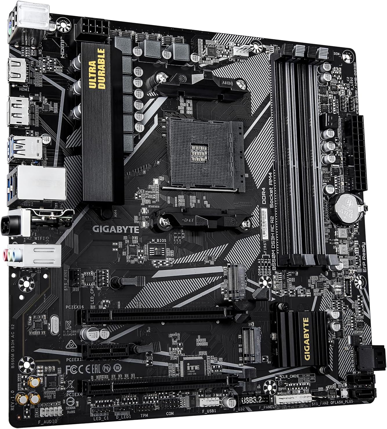 Gigabyte B550M DS3H AC R2 AM4 DDR4 ATX WiFi 5