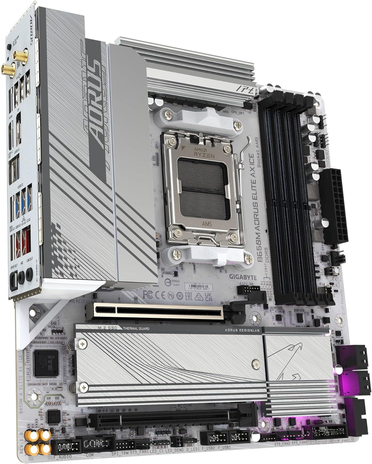 Gigabyte B650M AORUS Elite AX ICE AM5 DDR5 Micro-ATX