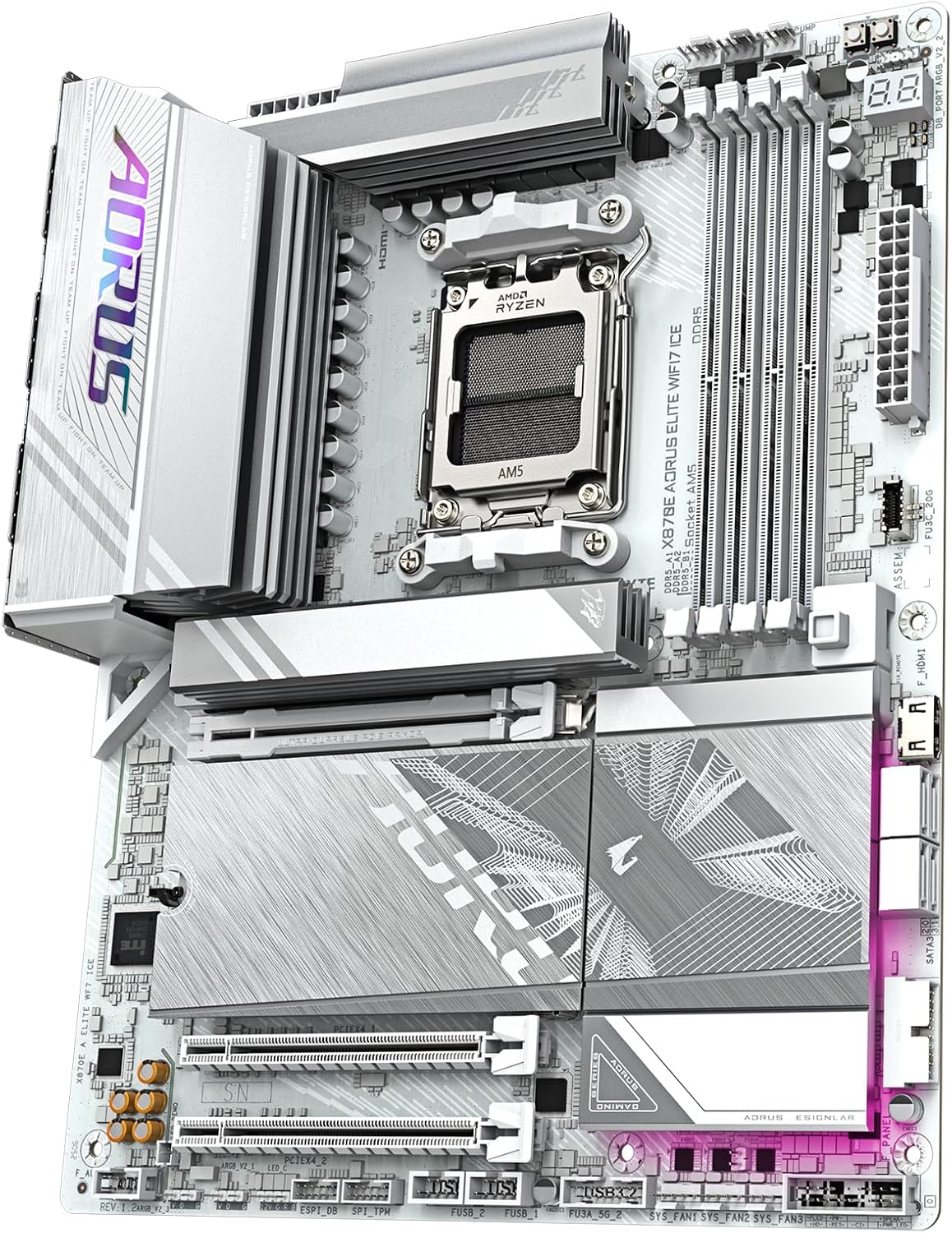 Gigabyte X870E AORUS ELITE ICE AM5 DDR5 ATX WiFi 7