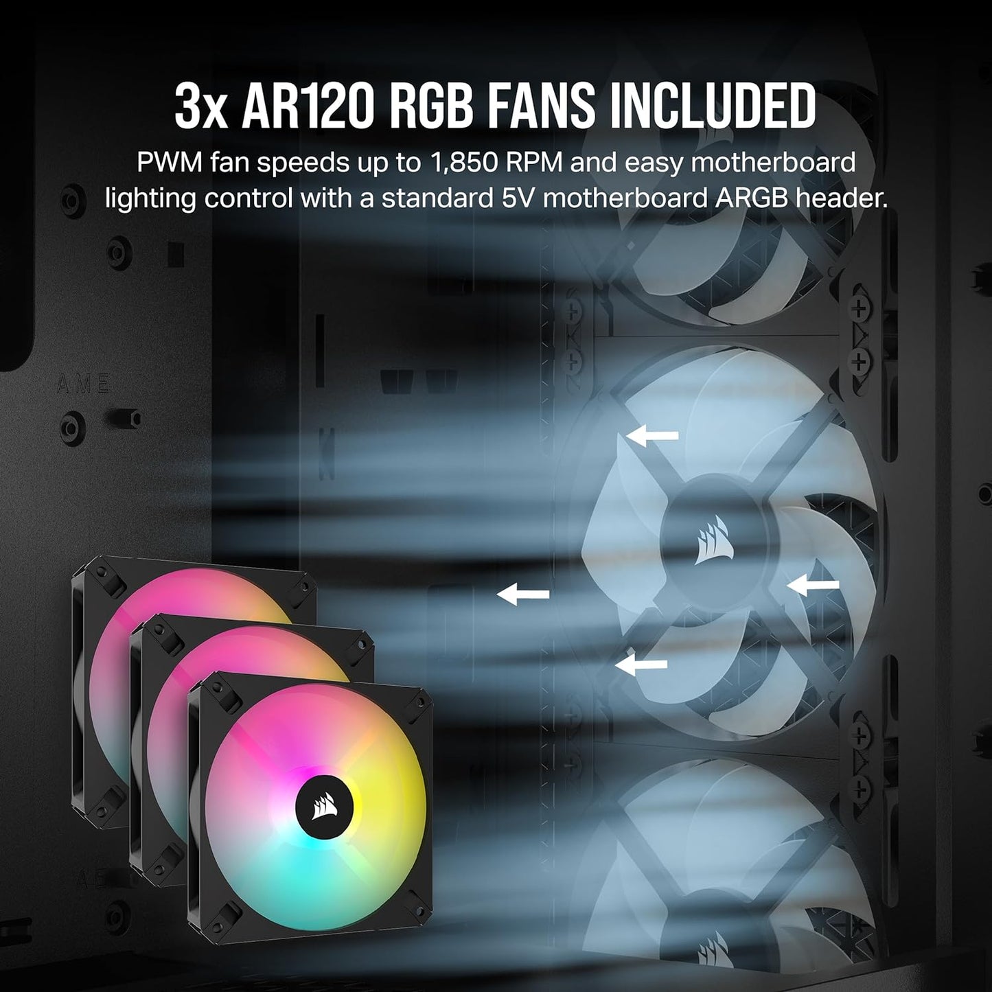 Corsair 3000D RGB Airflow Tempered Glass Mid-Tower ATX PC Case
