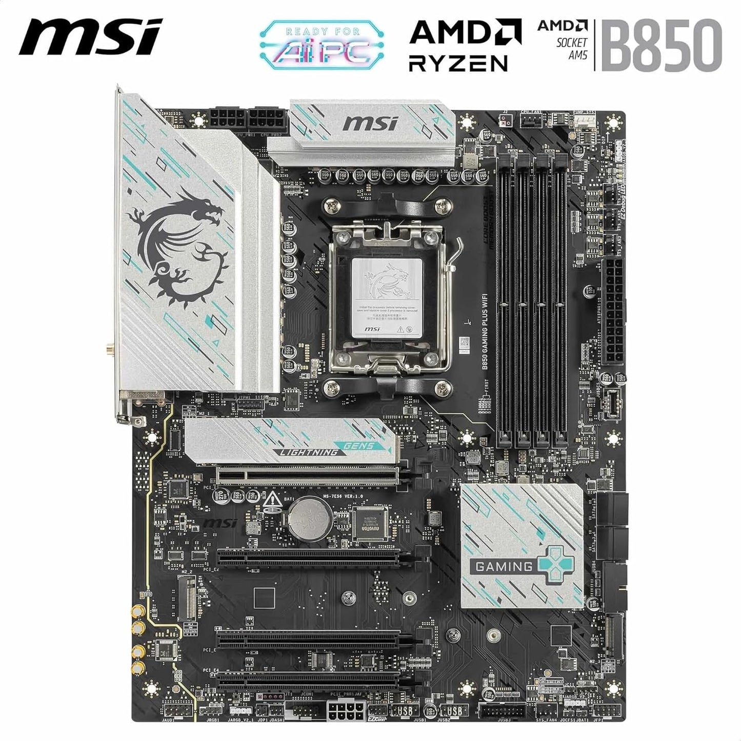 MSI B850 Gaming Plus WIFI7 AM5 DDR5