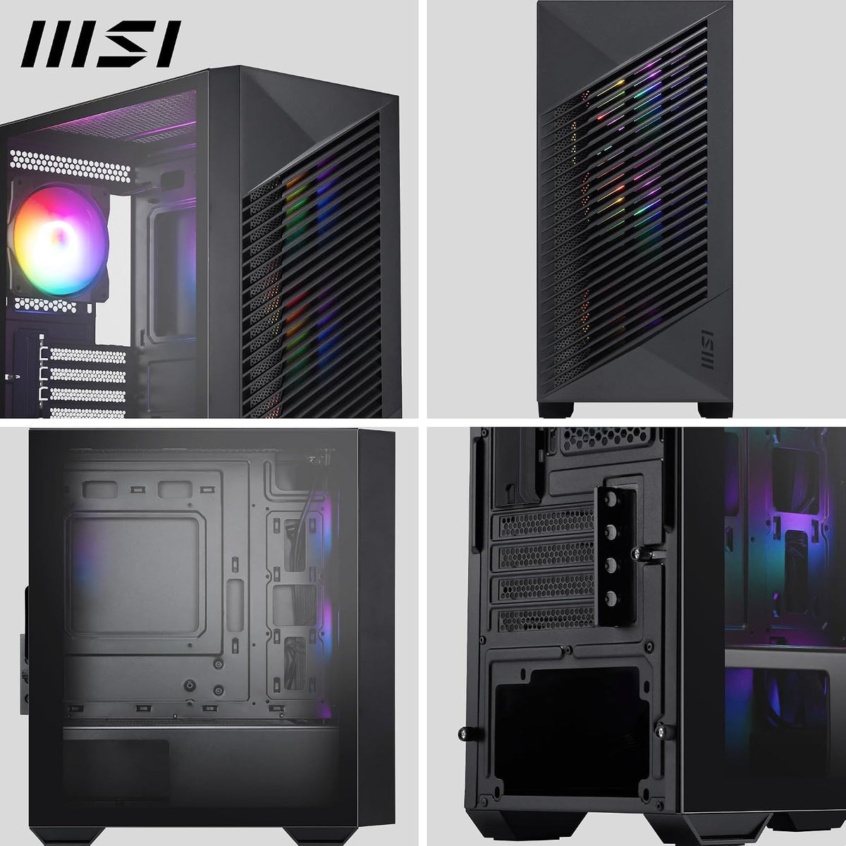 MSI MAG PANO M050A Black Mini-Tower Gaming Case Micro-ATX